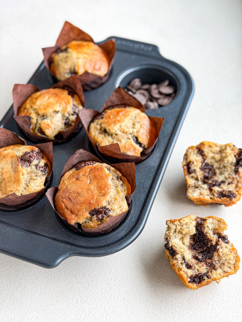 banánové muffiny