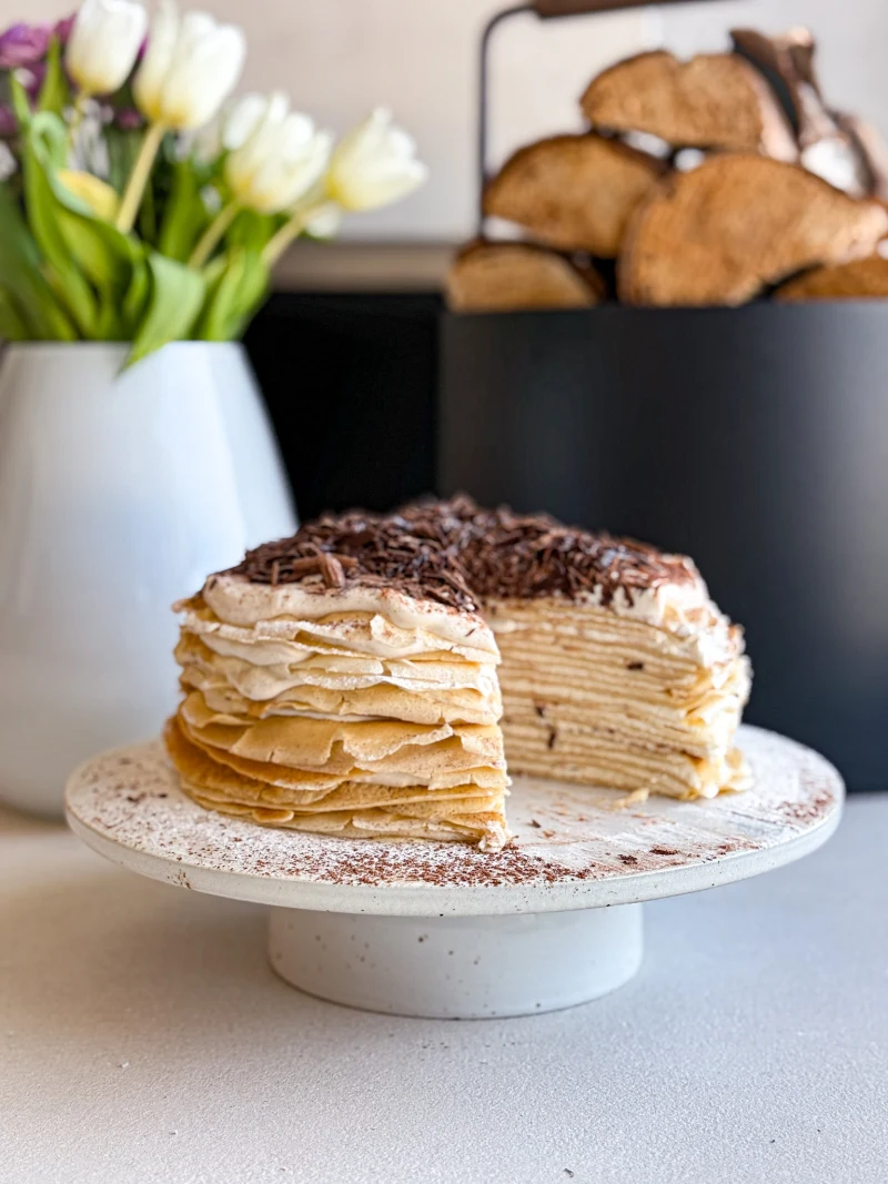 Tiramisu palačinkový dort