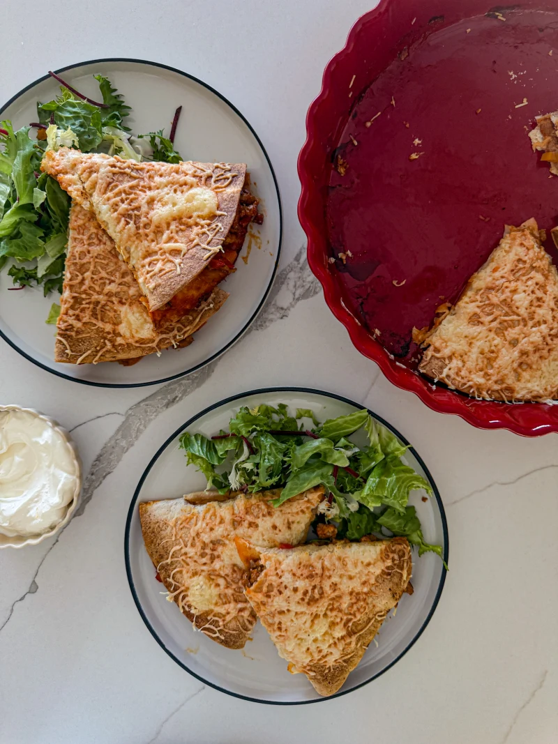 Zapečené tortilla kapsy