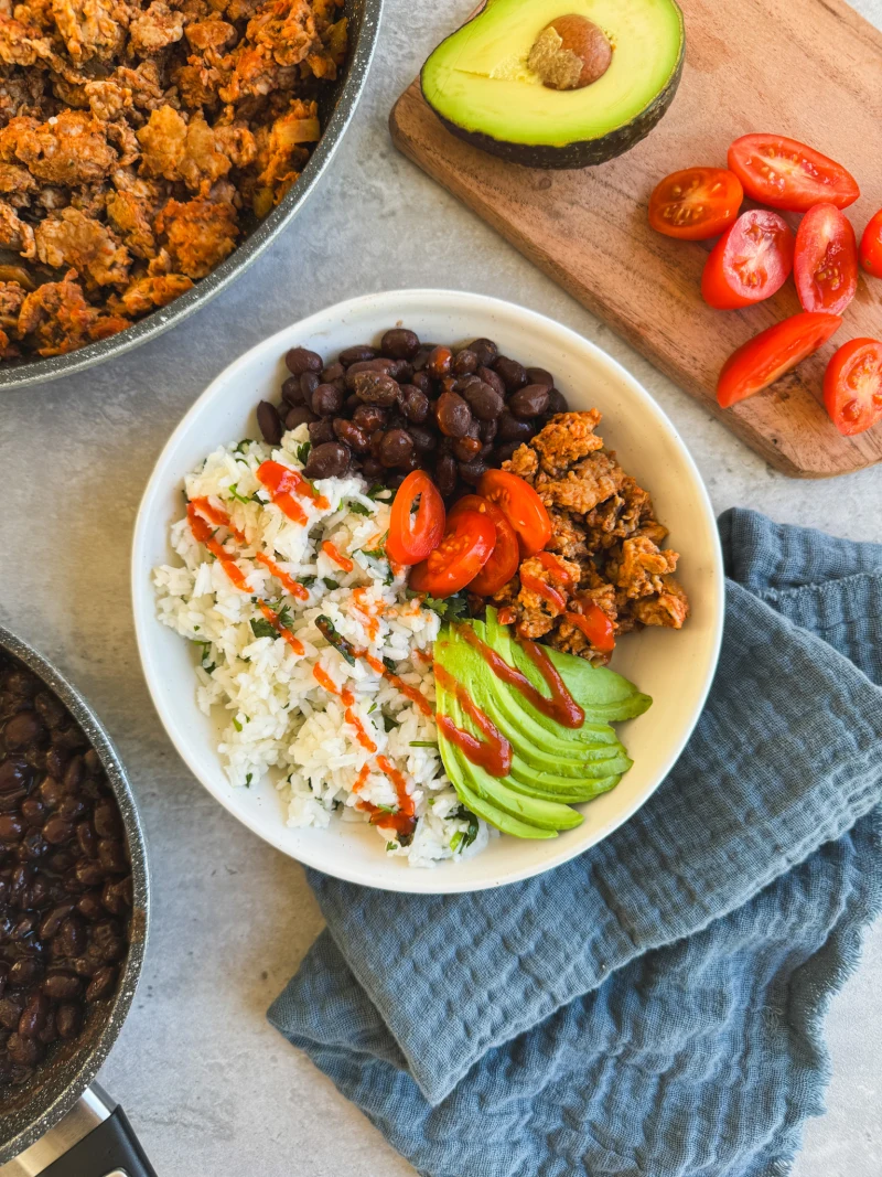 Recept na Kuřecí Burrito Bowl