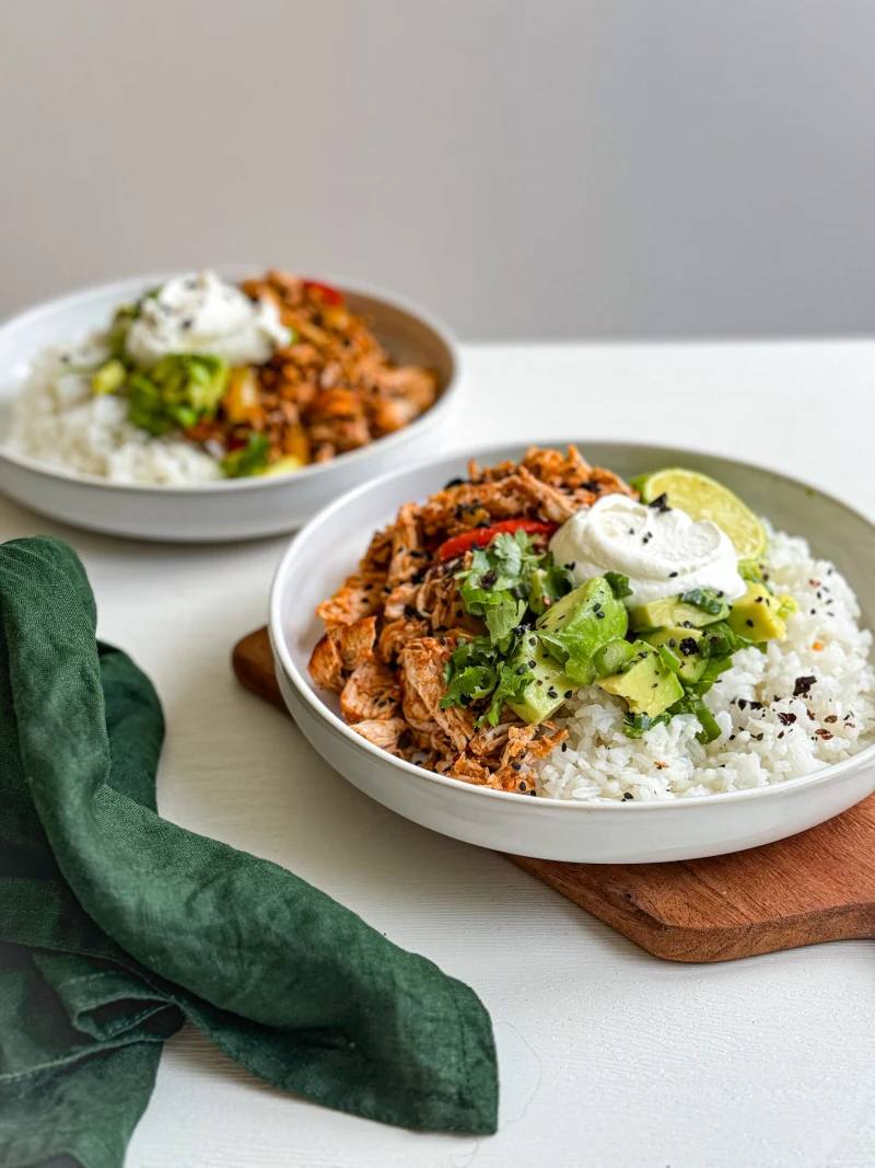 Kuřecí Tinga Bowl s rýží
