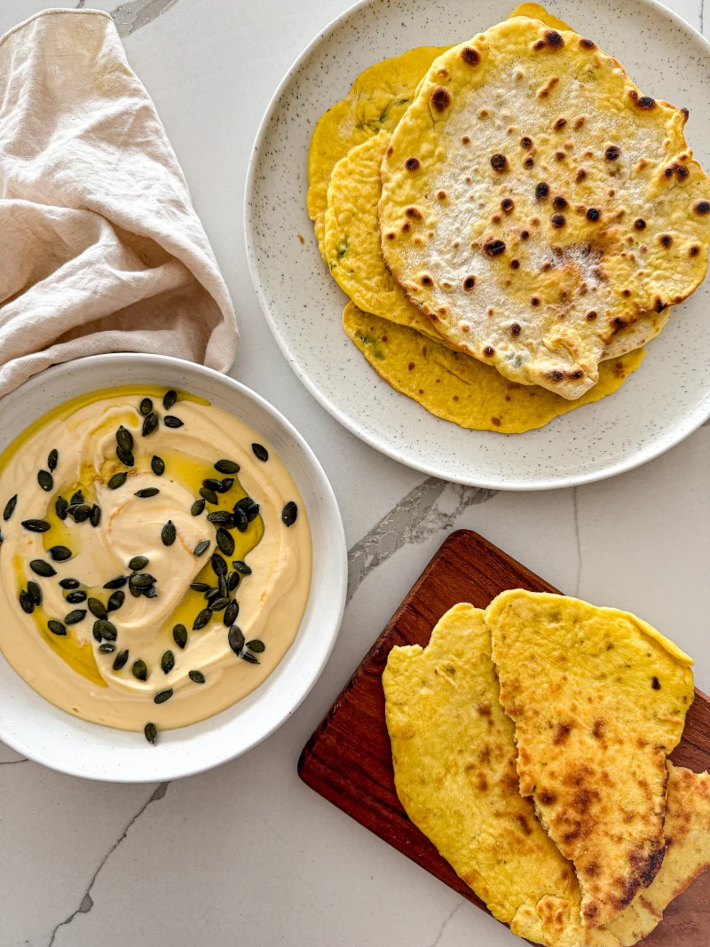 Jednoduchý dýňový flatbread