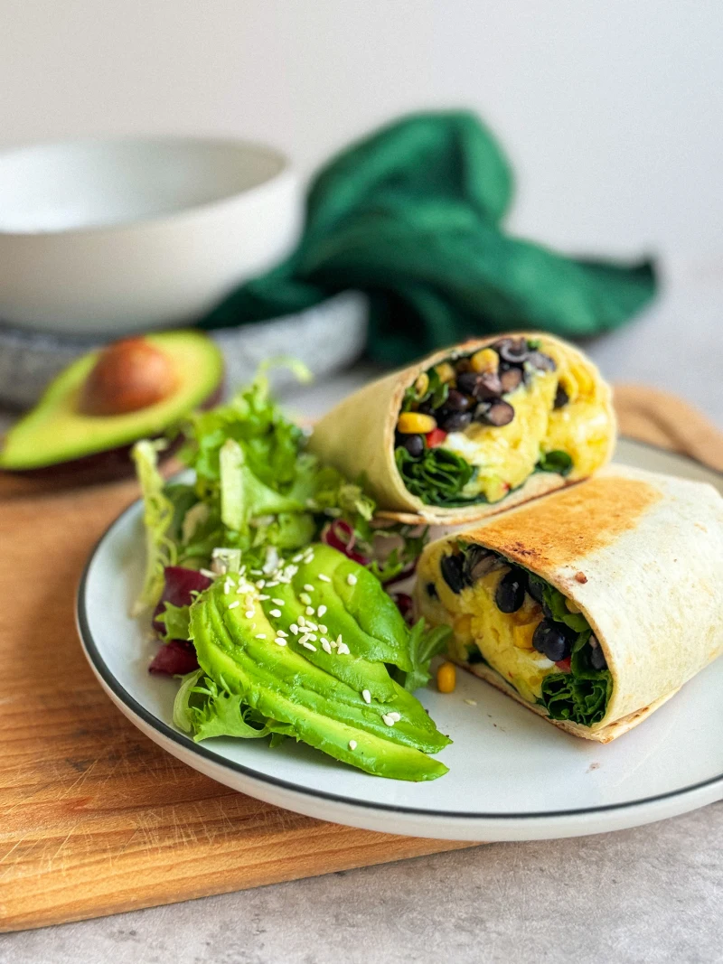 Jednoduché snídaňové burrito