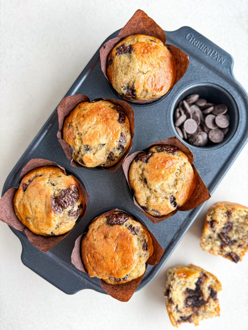 banánové muffiny